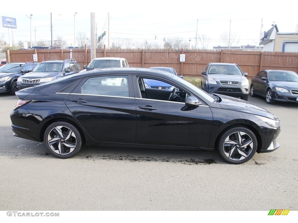 2022 Elantra Limited Hybrid - Black / Black photo #4