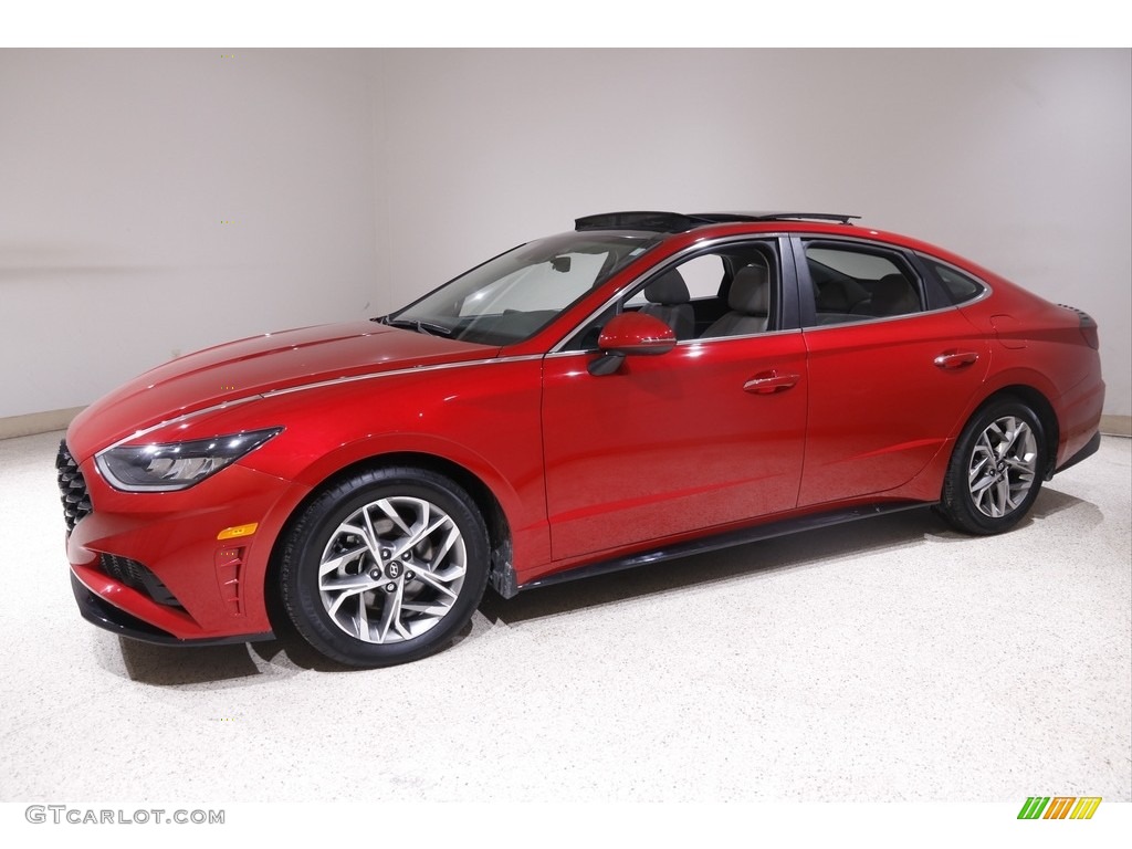 2021 Sonata SEL - Calypso Red / Dark Gray photo #3