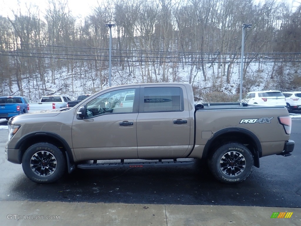 Baja Storm 2021 Nissan Titan Pro-4X Crew Cab 4x4 Exterior Photo #145387527