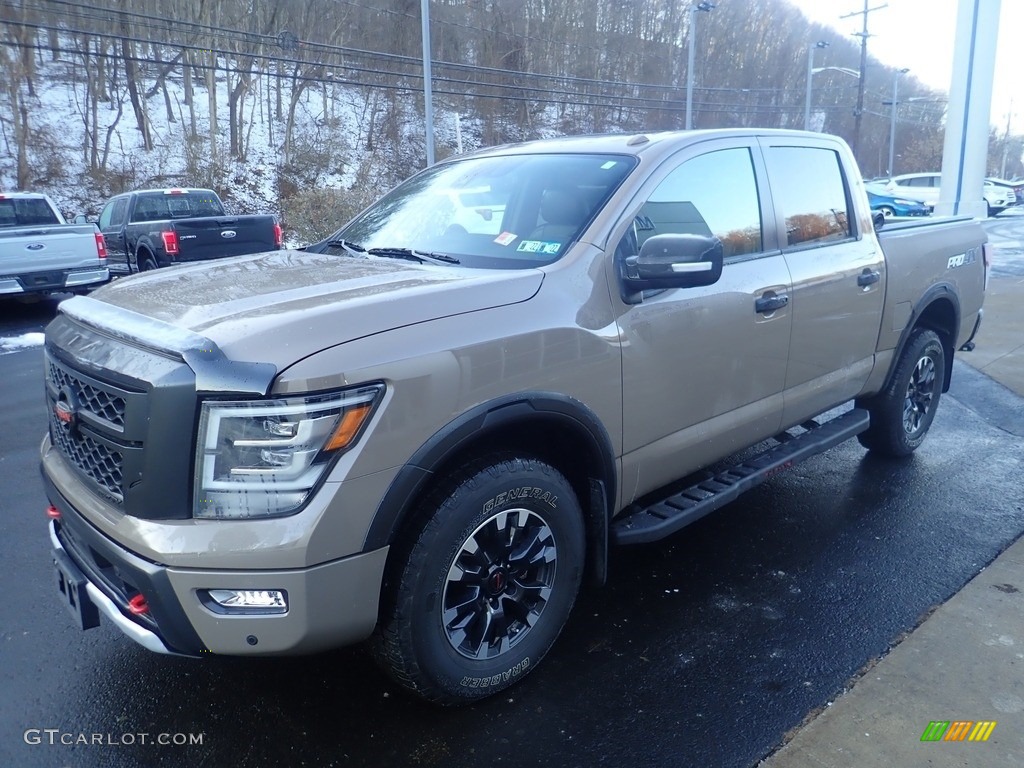 Baja Storm 2021 Nissan Titan Pro-4X Crew Cab 4x4 Exterior Photo #145387554