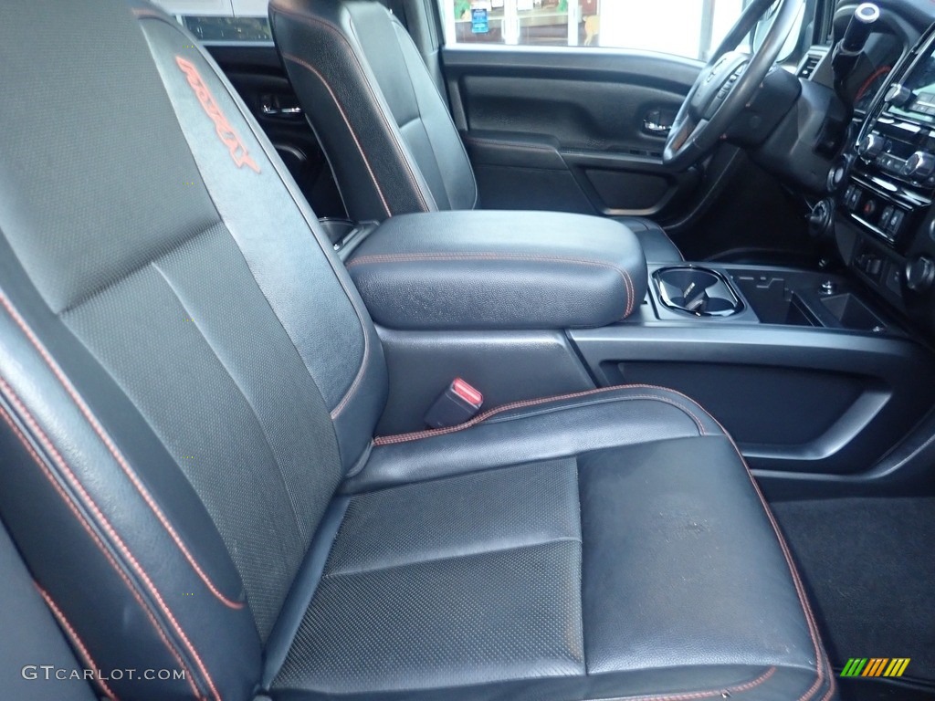 Charcoal Interior 2021 Nissan Titan Pro-4X Crew Cab 4x4 Photo #145387668