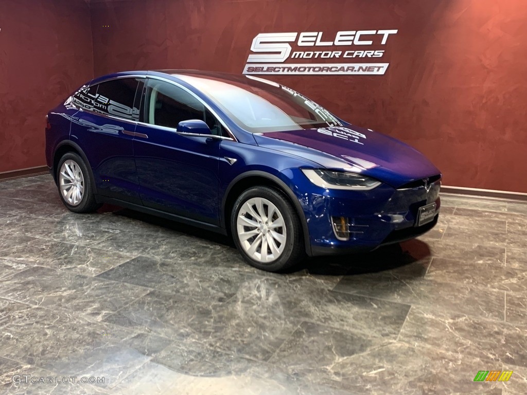 Deep Blue Metallic 2017 Tesla Model X 100D Exterior Photo #145387845