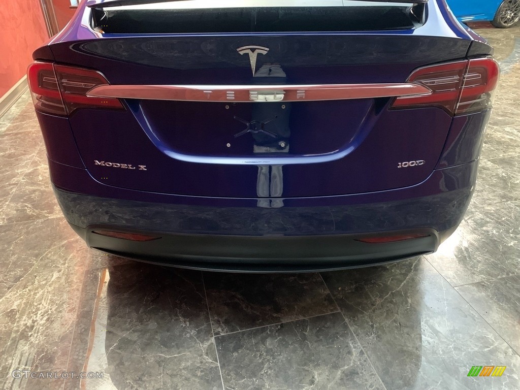 2017 Model X 100D - Deep Blue Metallic / Black photo #6