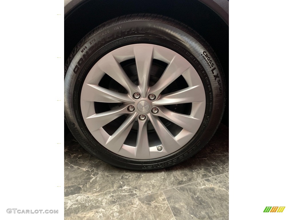 2017 Model X 100D - Deep Blue Metallic / Black photo #7