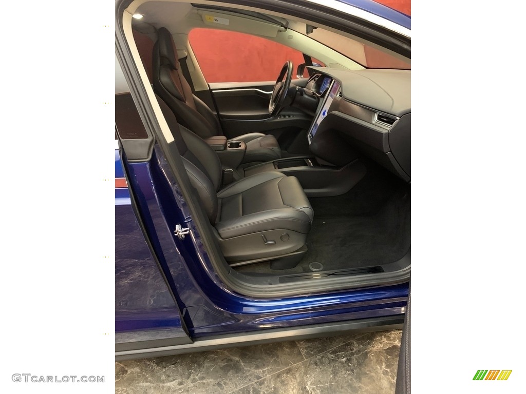 2017 Model X 100D - Deep Blue Metallic / Black photo #10