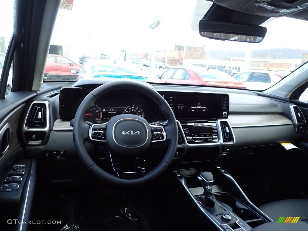 Black Interior 2023 Kia Sorento X-Line EX AWD Photo #145388790