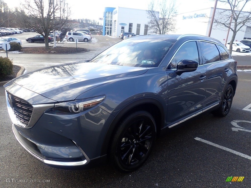 2023 CX-9 Carbon Edition AWD - Polymetal Gray Metallic / Red photo #7