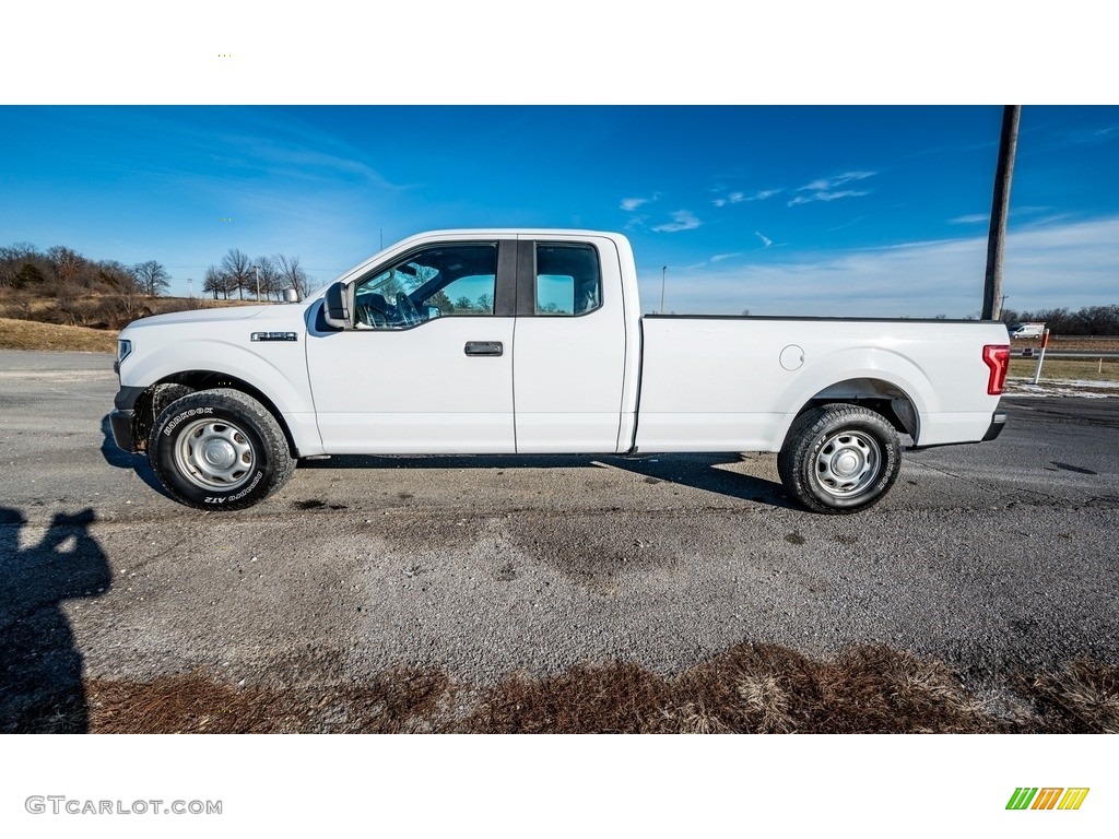 2016 F150 XLT SuperCab - Oxford White / Medium Earth Gray photo #7