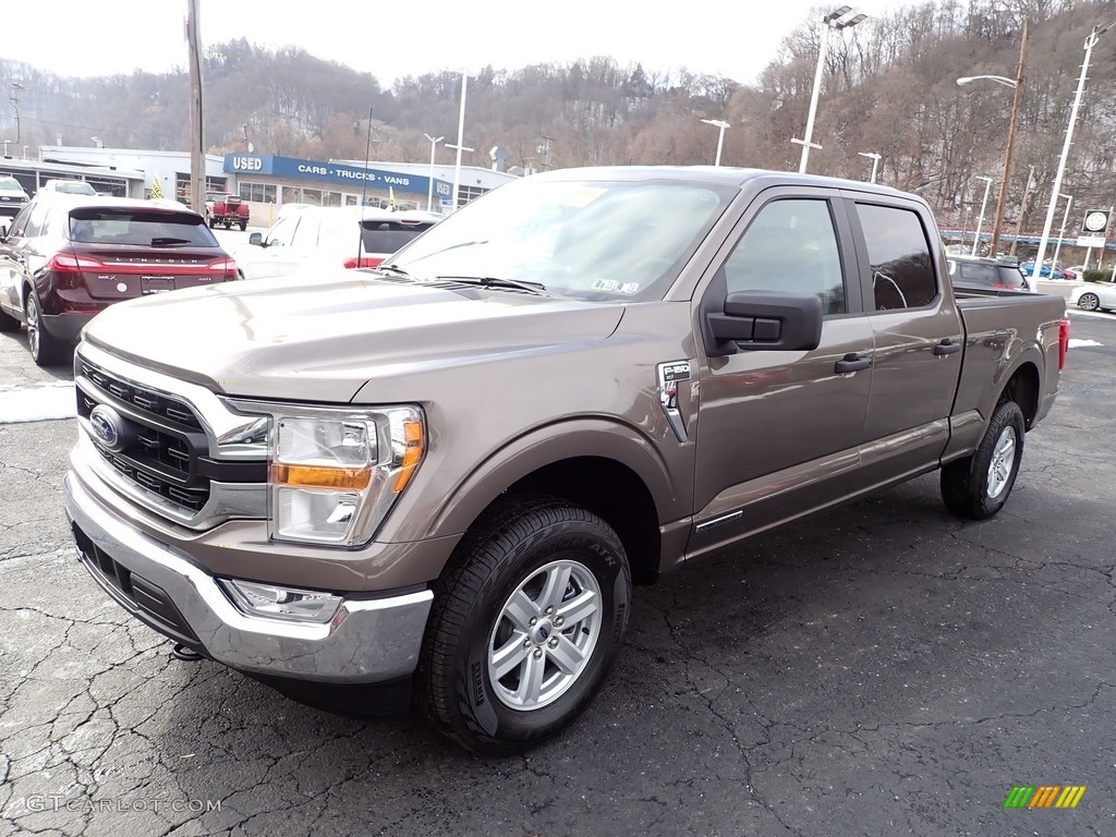 Stone Gray Metallic 2022 Ford F150 XLT SuperCrew 4x4 Exterior Photo #145389423