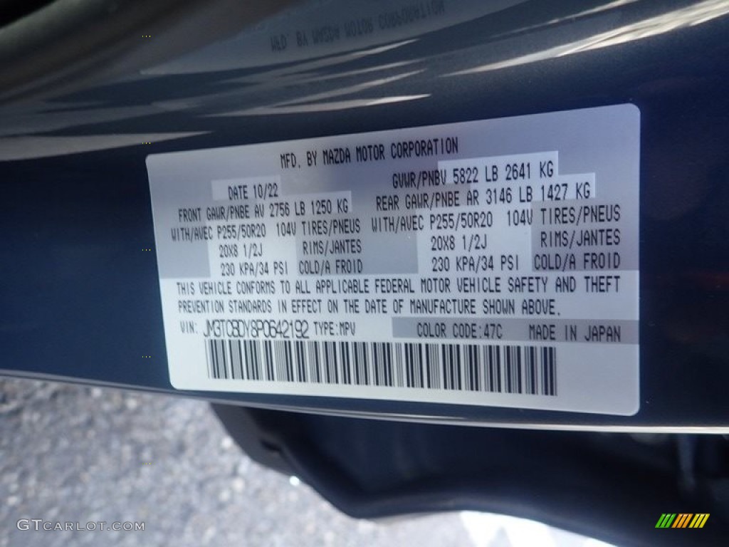 2023 CX-9 Color Code 47C for Polymetal Gray Metallic Photo #145389498