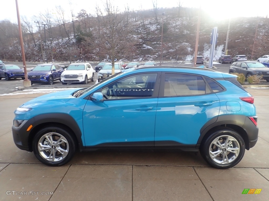2023 Kona SEL AWD - Teal Isle / Black photo #6