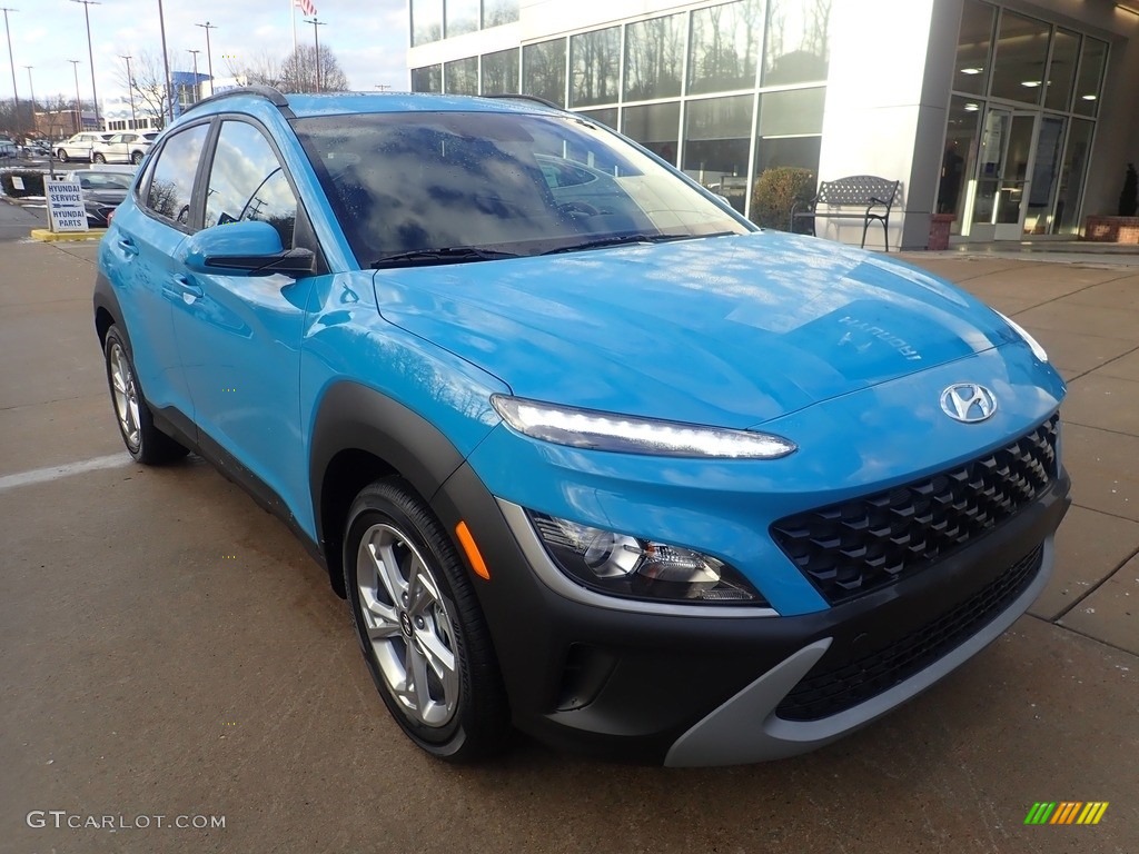 Teal Isle 2023 Hyundai Kona SEL AWD Exterior Photo #145389756