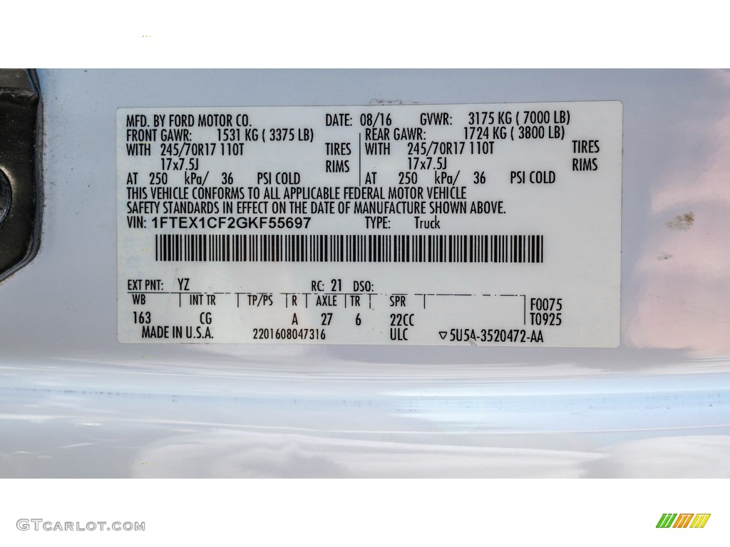 2016 F150 XLT SuperCab - Oxford White / Medium Earth Gray photo #27