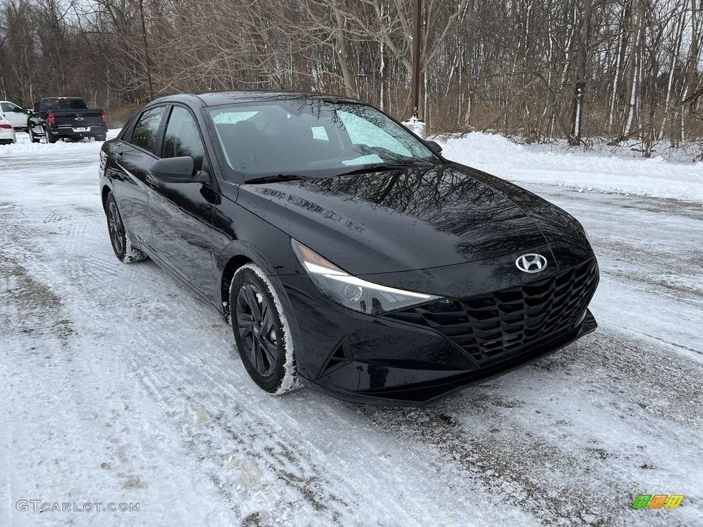 2021 Elantra SEL - Phantom Black / Black photo #5
