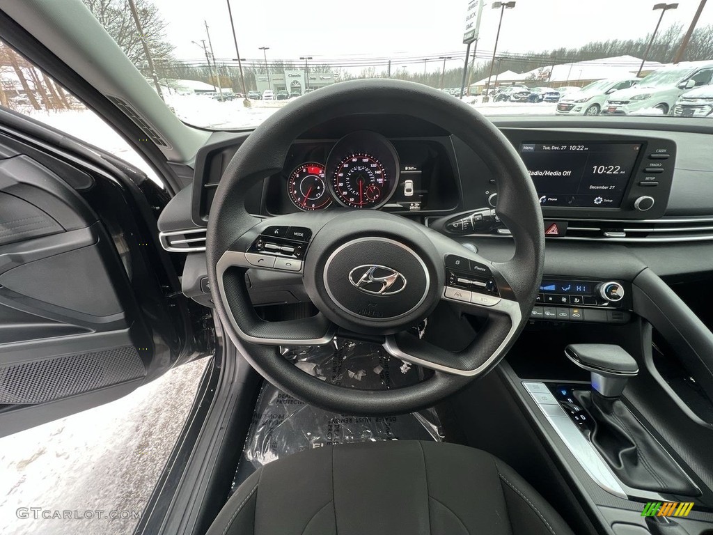 2021 Elantra SEL - Phantom Black / Black photo #10