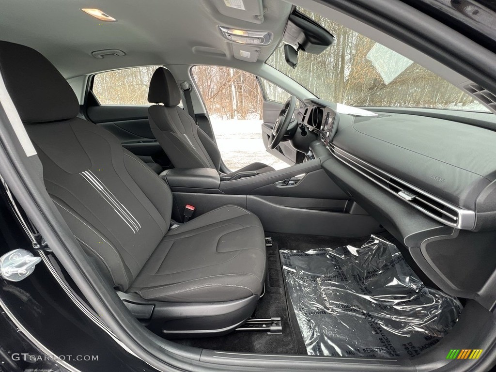 2021 Elantra SEL - Phantom Black / Black photo #18