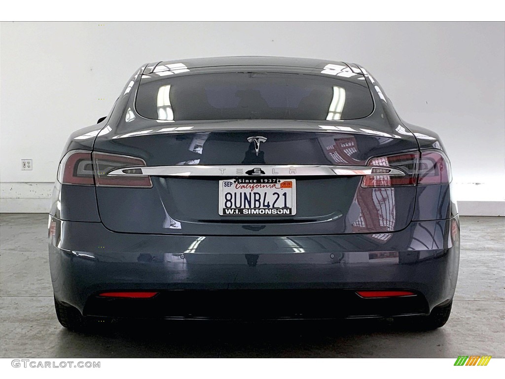 2017 Model S 75 - Midnight Silver Metallic / Black photo #3