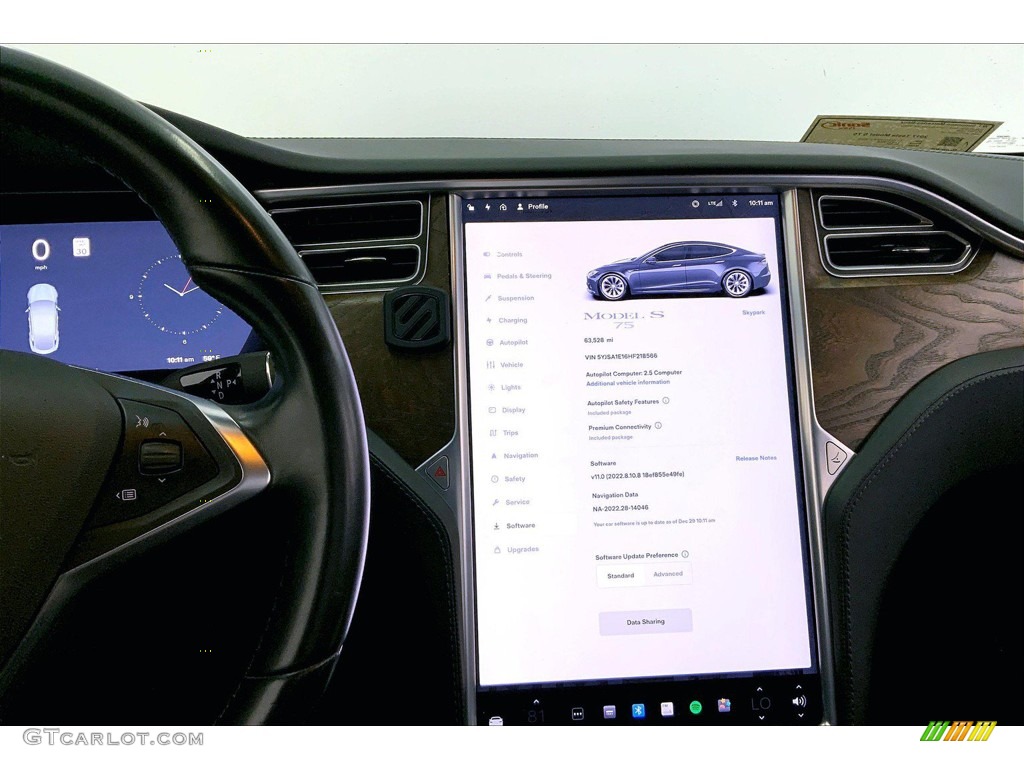 2017 Tesla Model S 75 Controls Photos