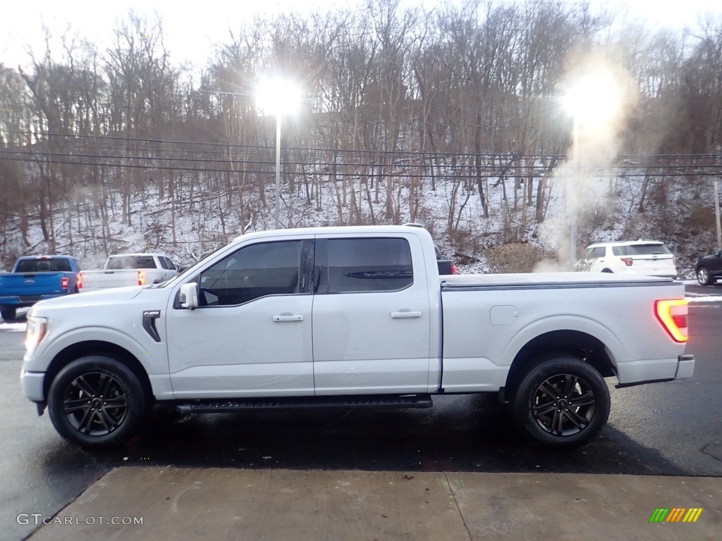 Space White Metallic 2022 Ford F150 Lariat SuperCrew 4x4 Exterior Photo #145391677