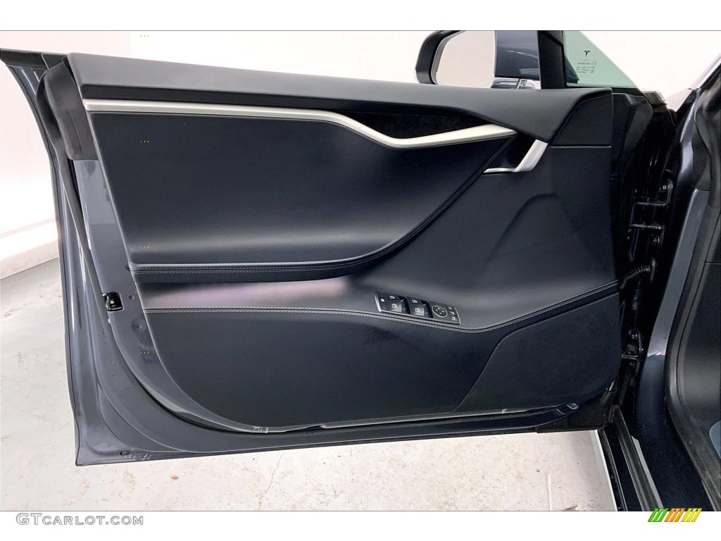 2017 Tesla Model S 75 Black Door Panel Photo #145391710