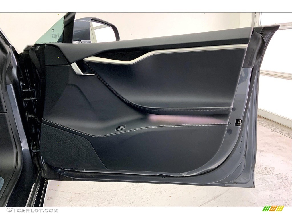 2017 Tesla Model S 75 Black Door Panel Photo #145391725