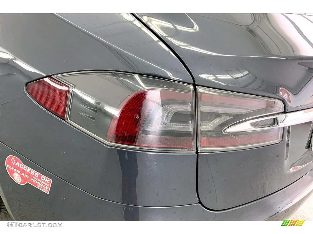 2017 Model S 75 - Midnight Silver Metallic / Black photo #29