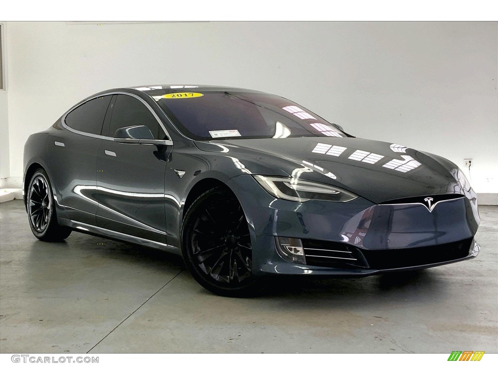 Midnight Silver Metallic 2017 Tesla Model S 75 Exterior Photo #145391896
