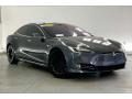 Midnight Silver Metallic 2017 Tesla Model S 75 Exterior