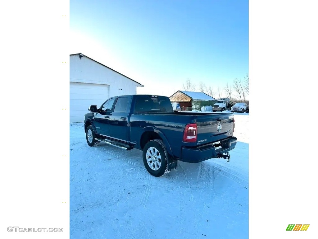 2020 3500 Laramie Crew Cab 4x4 - Patriot Blue Pearl / Black photo #10