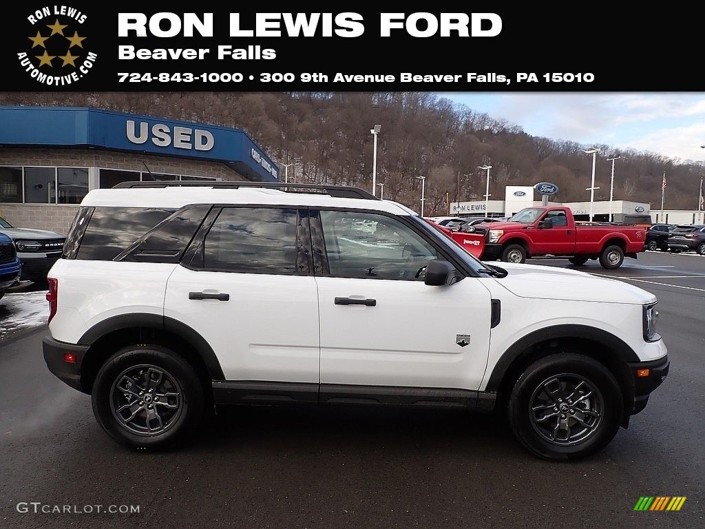 2022 Bronco Sport Big Bend 4x4 - Oxford White / Medium Dark Slate photo #1