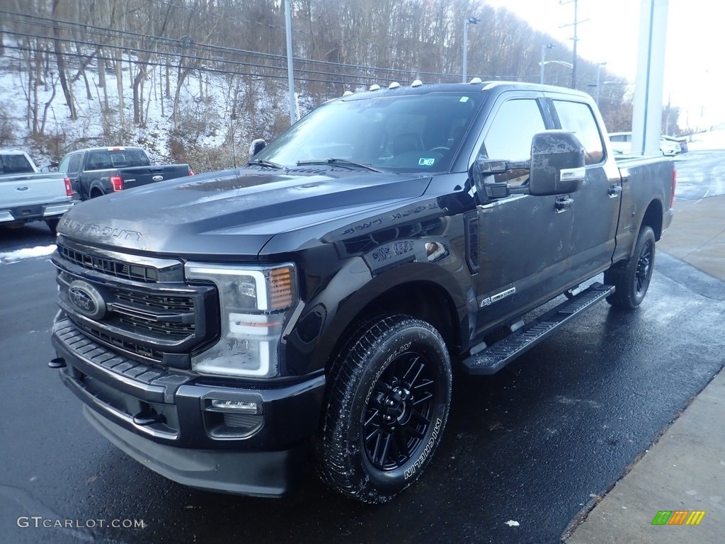 2021 F250 Super Duty Lariat Crew Cab 4x4 - Agate Black / Black photo #6