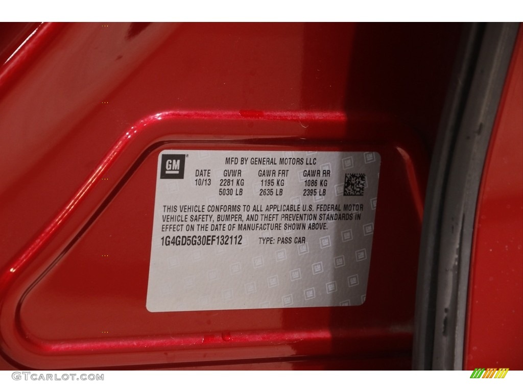 2014 LaCrosse Premium - Crystal Red Tintcoat / Light Neutral photo #22
