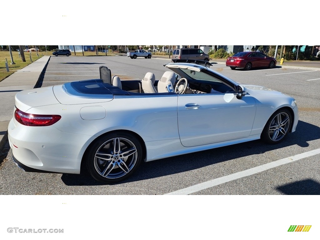 2020 E 450 Cabriolet - Polar White / Macchiato Beige/Espresso photo #4