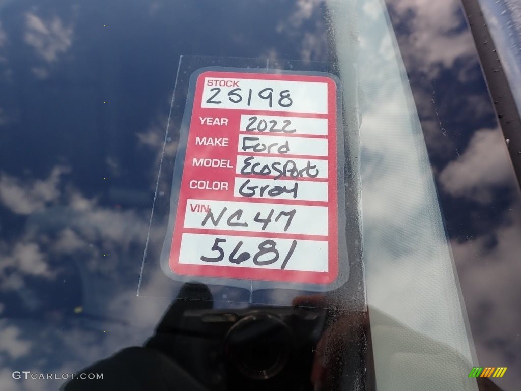 2022 EcoSport SE 4WD - Smoke Metallic / Black photo #20