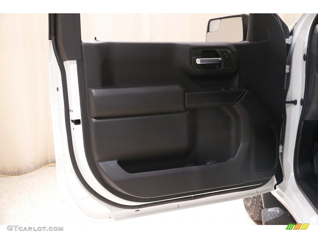 2022 Chevrolet Silverado 1500 WT Regular Cab 4x4 Jet Black Door Panel Photo #145394650