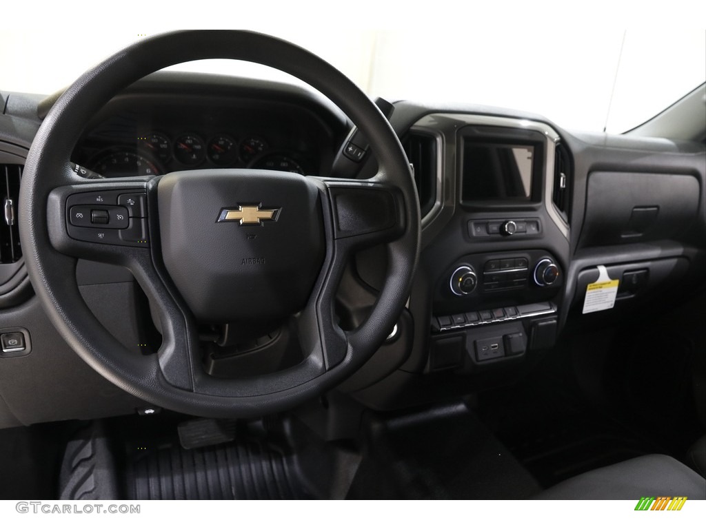 2022 Chevrolet Silverado 1500 WT Regular Cab 4x4 Jet Black Dashboard Photo #145394659