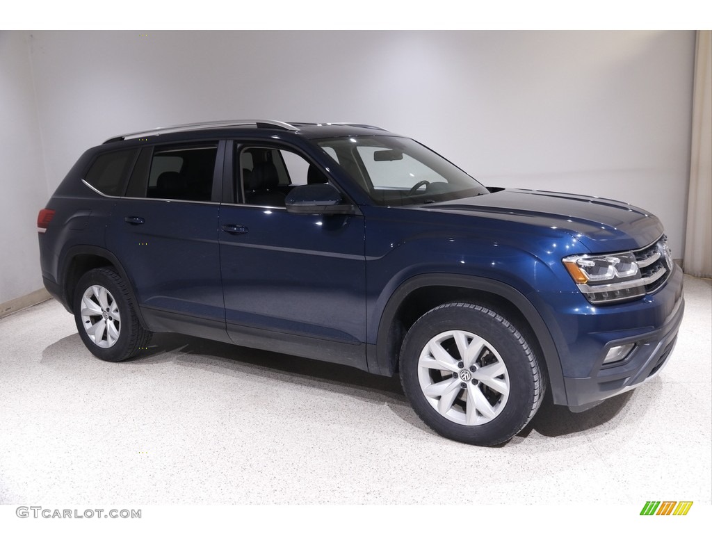Tourmaline Blue Metallic 2018 Volkswagen Atlas SE Exterior Photo #145395447