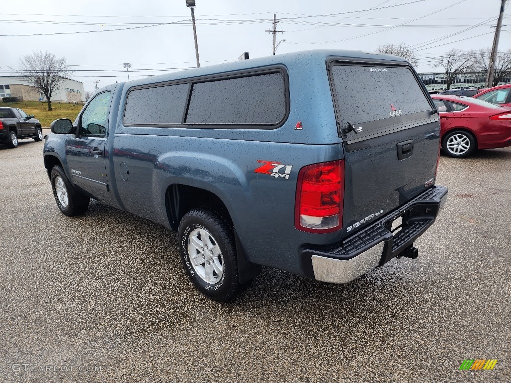 2013 Sierra 1500 SLE Regular Cab 4x4 - Stealth Gray Metallic / Light Titanium/Dark Titanium photo #3