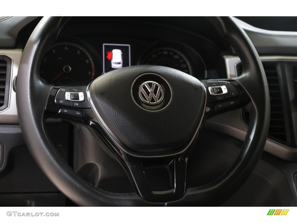 2018 Volkswagen Atlas SE Titan Black Steering Wheel Photo #145395528
