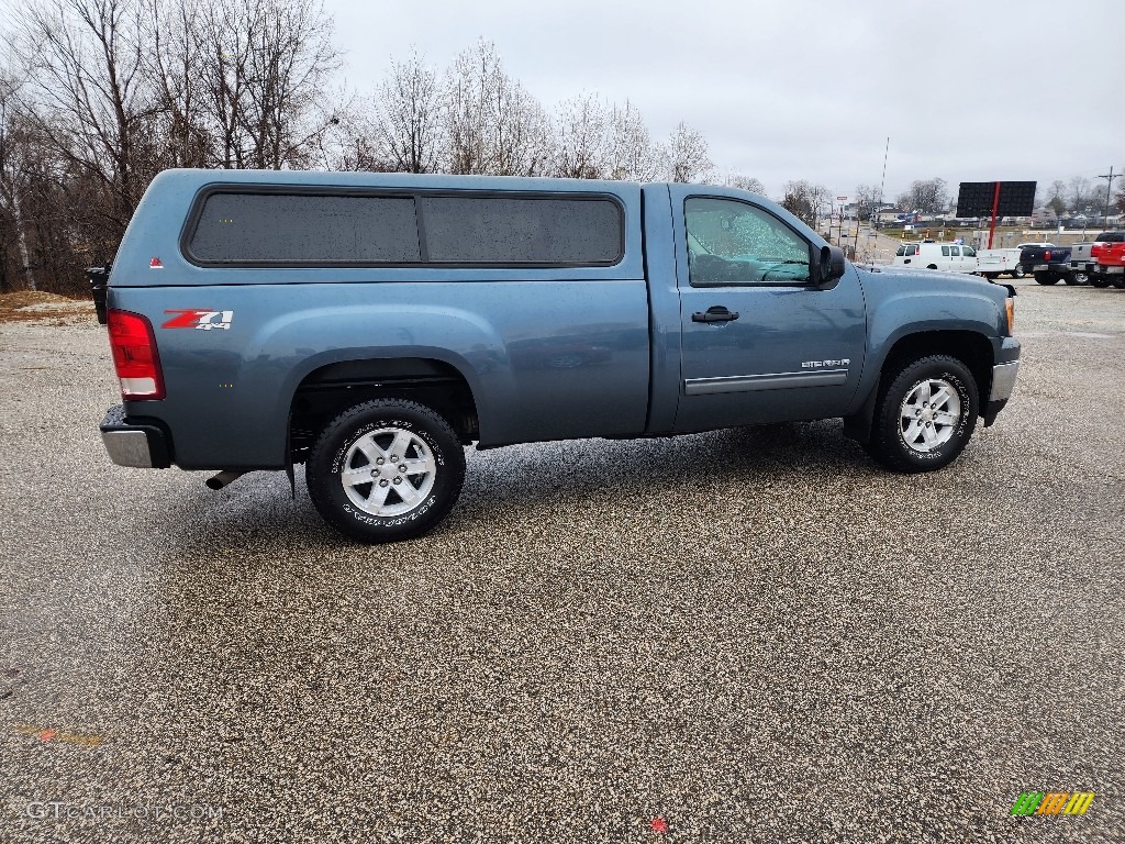 2013 Sierra 1500 SLE Regular Cab 4x4 - Stealth Gray Metallic / Light Titanium/Dark Titanium photo #6