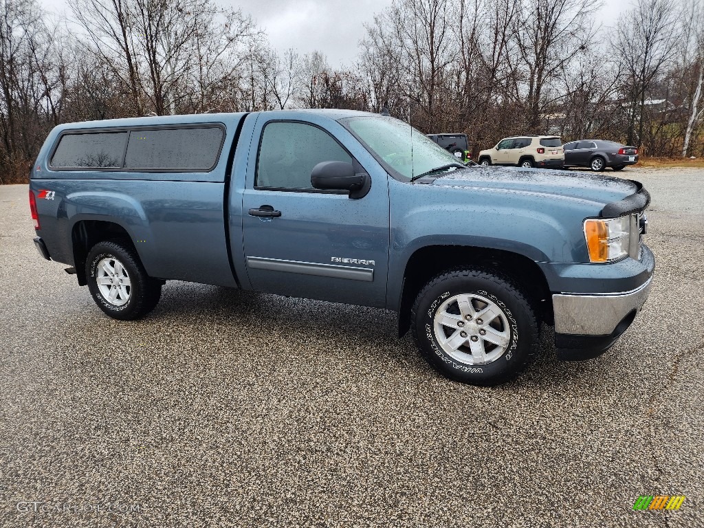 Stealth Gray Metallic 2013 GMC Sierra 1500 SLE Regular Cab 4x4 Exterior Photo #145395594