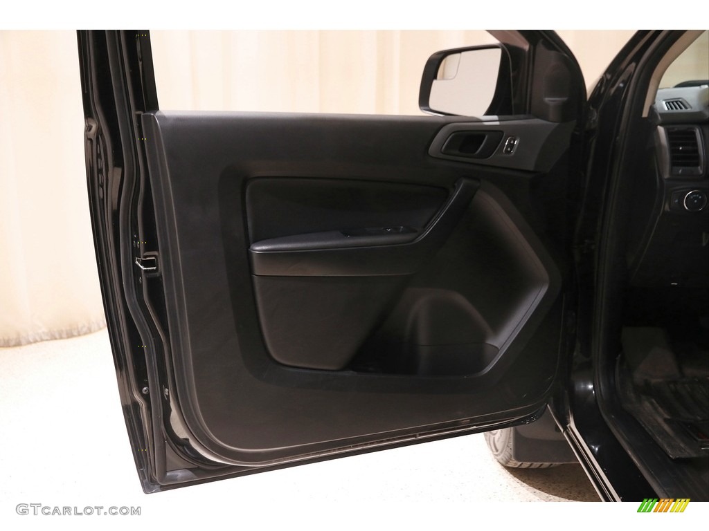 2021 Ford Ranger XL SuperCab Ebony Door Panel Photo #145395945