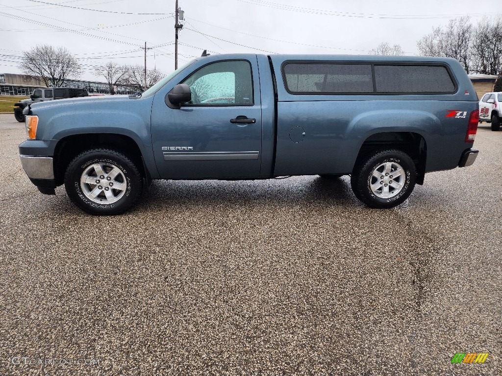 Stealth Gray Metallic 2013 GMC Sierra 1500 SLE Regular Cab 4x4 Exterior Photo #145396152
