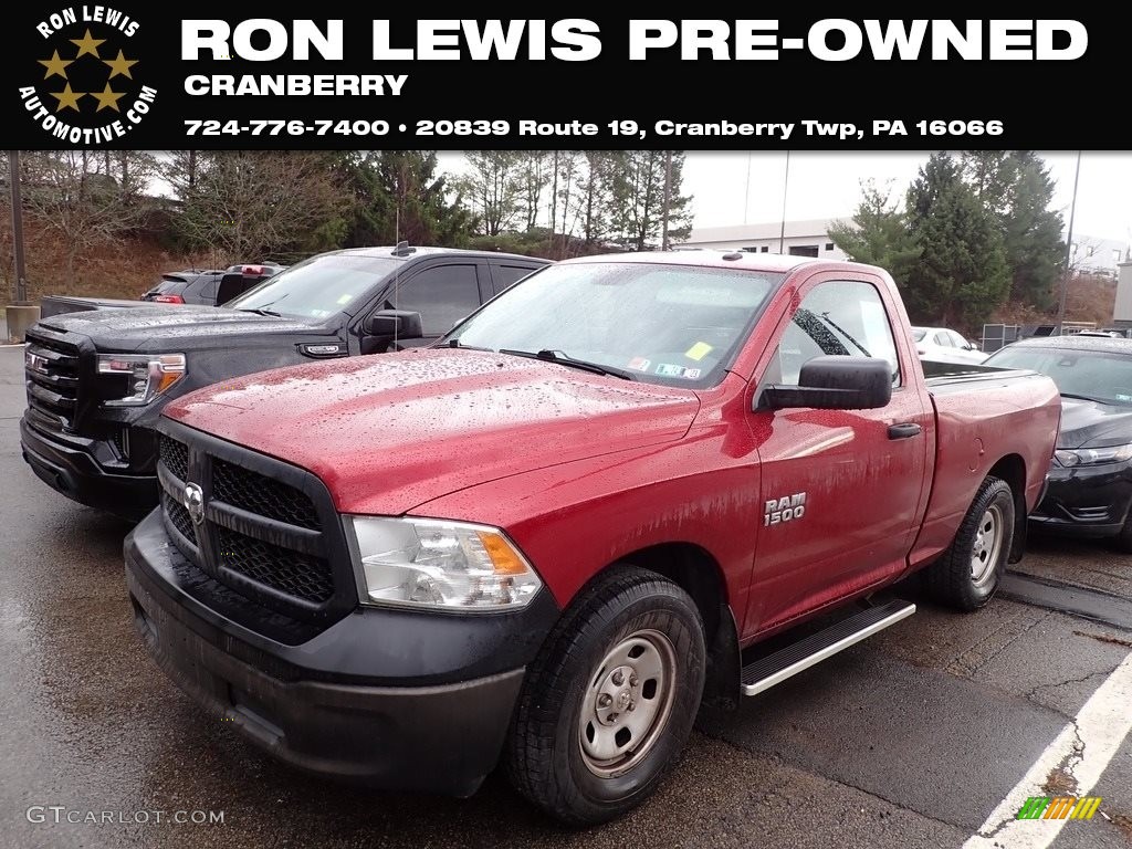 2013 1500 Tradesman Regular Cab - Deep Cherry Red Pearl / Black/Diesel Gray photo #1