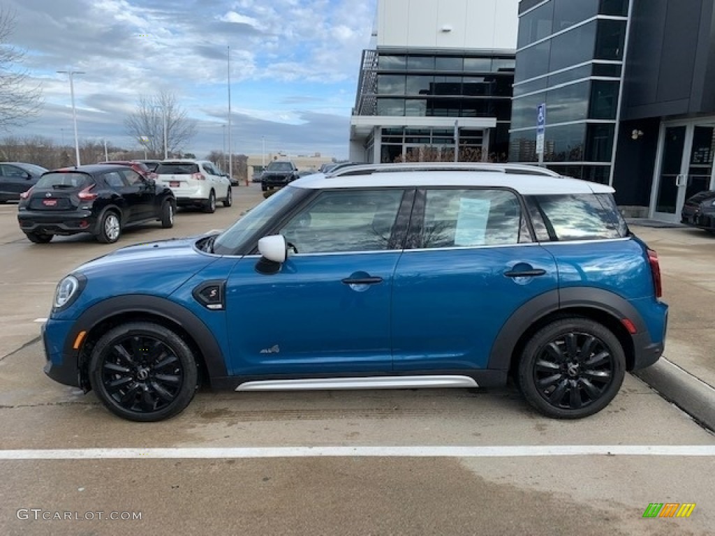 Island Blue Metallic 2021 Mini Countryman Cooper S All4 Exterior Photo #145396858