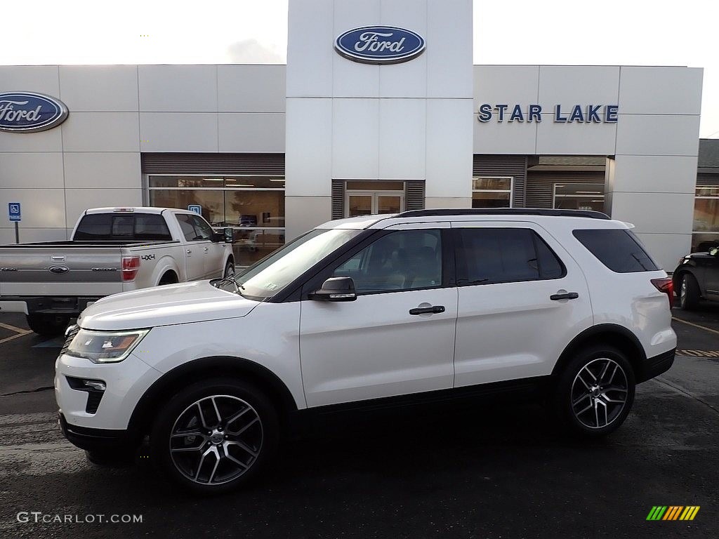 White Platinum Ford Explorer