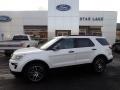 White Platinum 2019 Ford Explorer Sport 4WD