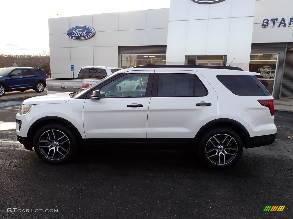 2019 Explorer Sport 4WD - White Platinum / Medium Black photo #2