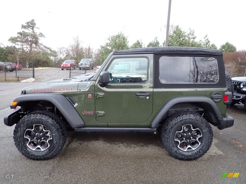 Sarge Green 2023 Jeep Wrangler Rubicon 4x4 Exterior Photo #145397485