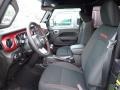 Front Seat of 2023 Wrangler Rubicon 4x4